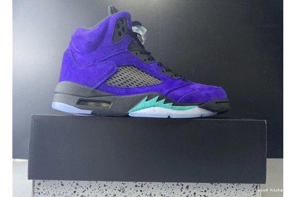 Alternate 136027-500 Air Jordan Grape Retro 5 136027-500 0328